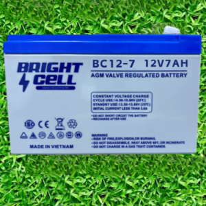 Bright Cell BC12-7 12V7AH AGM Valve Regulated Battery - Meanwell Qatar Supplier